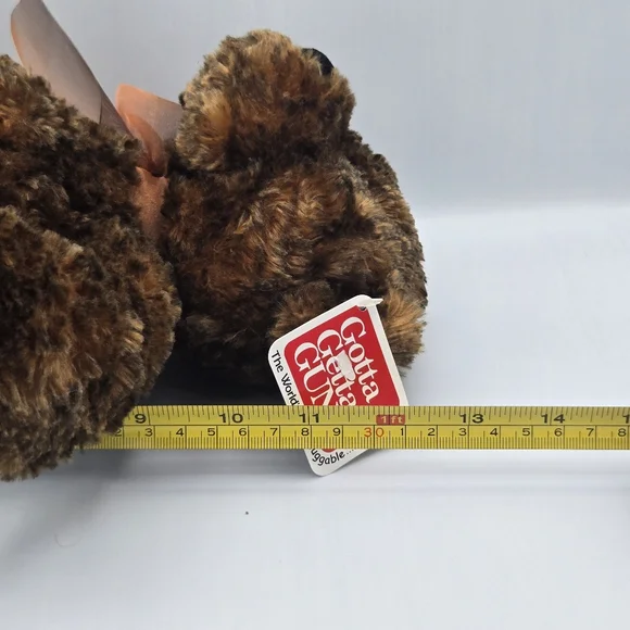 Gund Very Soft Cuddly 12.5” Teddy Bear BENSON Plush Stuffed Animal W/ Bow & Tags - Picture 13 of 13